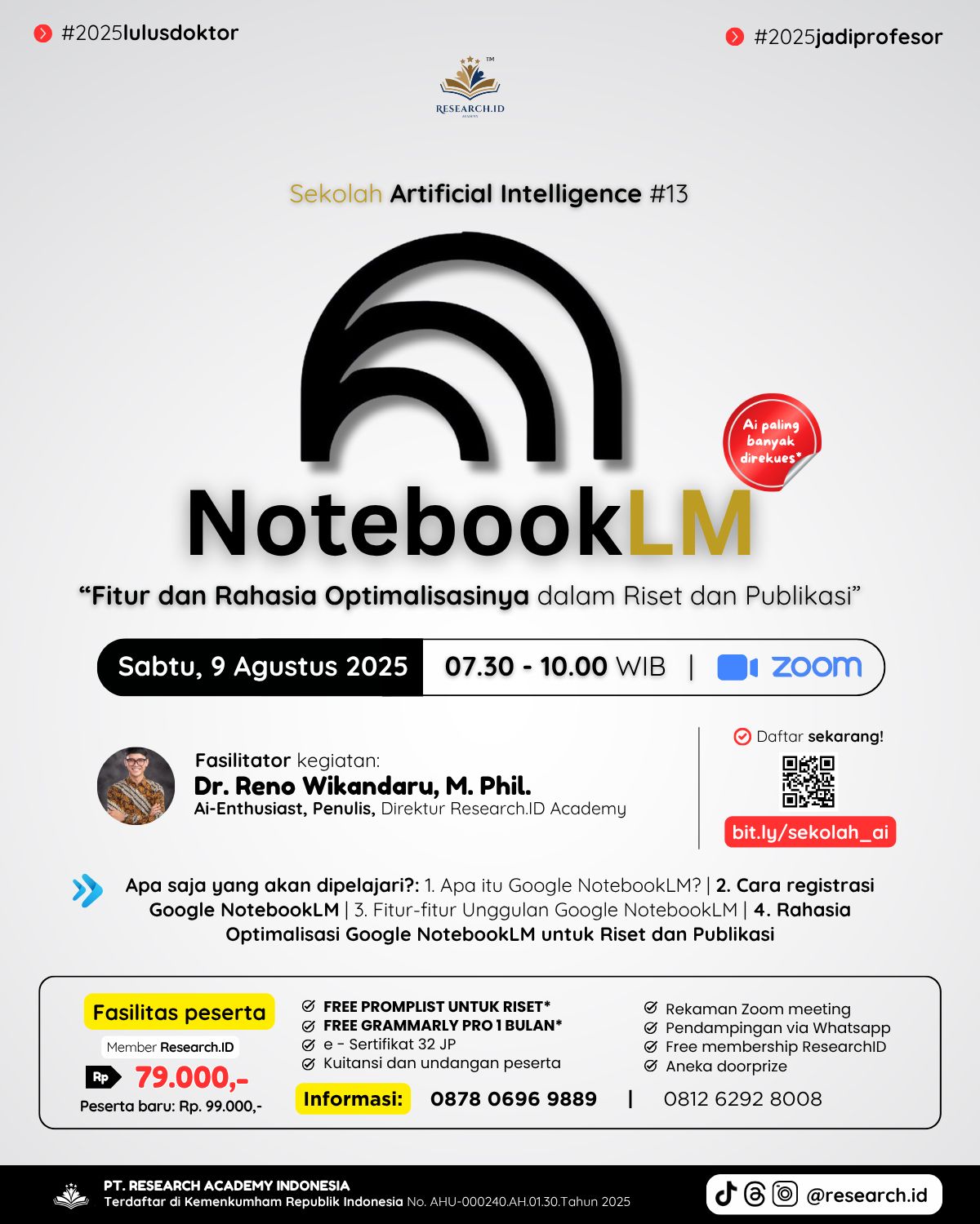 Sekolah Artificial Intelligence#13: NotebookLM untuk Riset